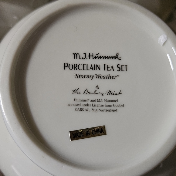 Hummel Hostess Tea Set NEW IN BOX 24K gold trim - Picture 11 of 11